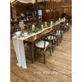 solid wood new style minimalism customized hotel restaurant household Folding banquet wedding outdoor tables